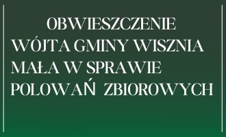 obraz na stronie Plan polowań zbiorowych sezon łowiecki 2025-2026