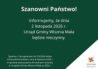 obraz na stronie 2 listopada Urząd będzie nieczynny