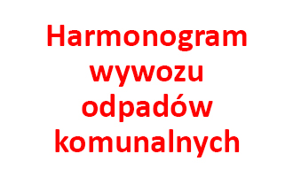 obraz na stronie Harmonogram wywozu odpadów komunalnych (zmieszanych i segregowanych) na terenie gminy Wisznia Mała od 1 do 17 stycznia 2020 roku.