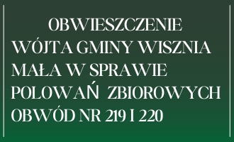 obraz na stronie Plan polowań zbiorowych sezon łowiecki 2024-2025