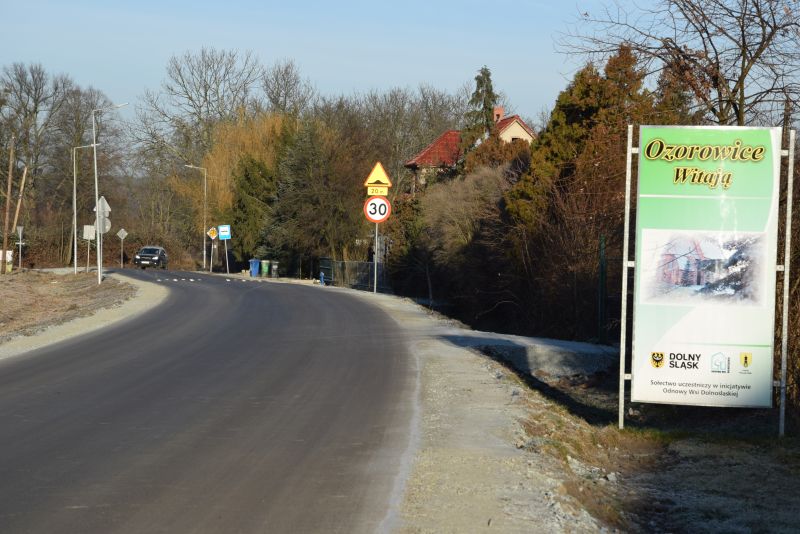 obraz na stronie Droga w Ozorowicach już po odbiorze