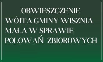 Obraz przedstawiający Plan polowań zbiorowych sezon łowiecki 2025-2026
