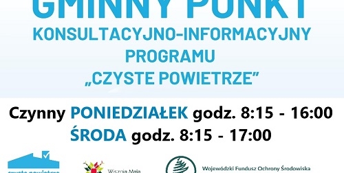 Obraz przedstawiający Nowe godziny konsultacji dot. programu CZYSTE POWIETRZE