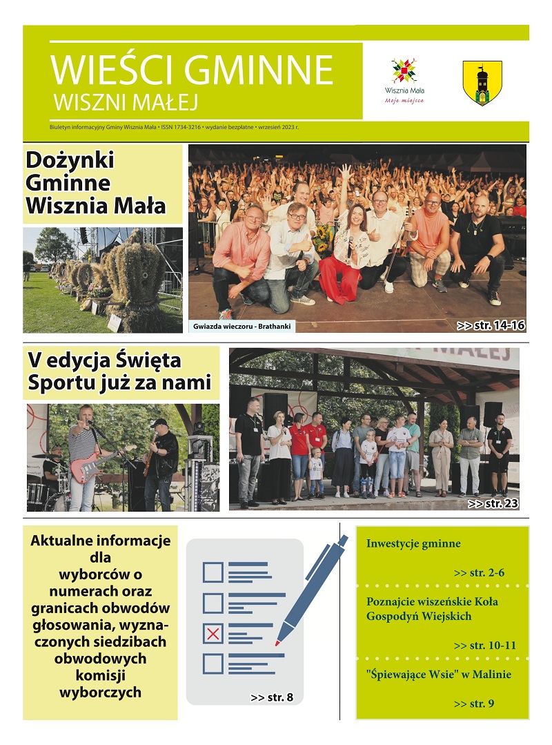 Obraz przedstawiający Wieści gminne Wiszni Małej