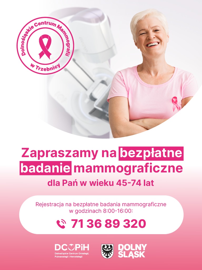 Obraz przedstawiający Bezpłatne badanie mammograficzne