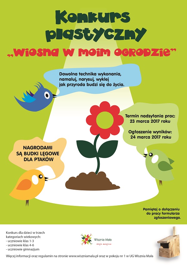 Obraz przedstawiający Konkurs plastyczny "Wiosna w moim ogrodzie"