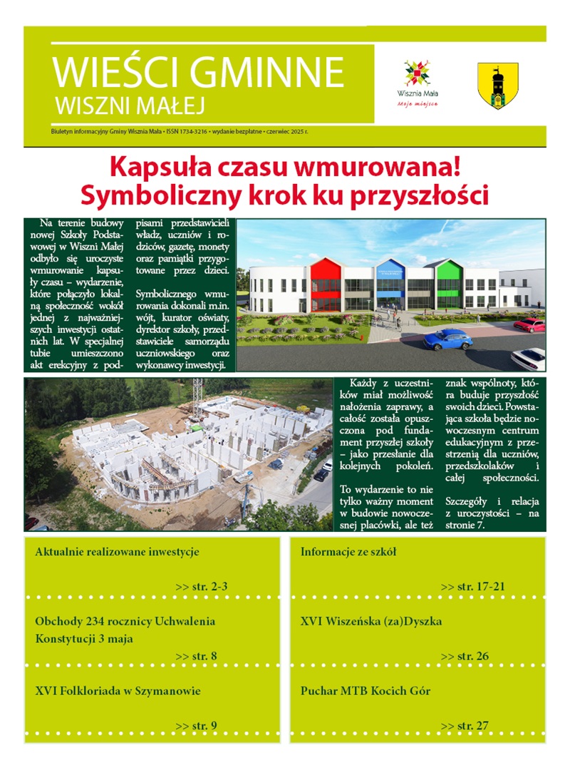 Obraz przedstawiający Wieści gminne Wiszni Małej